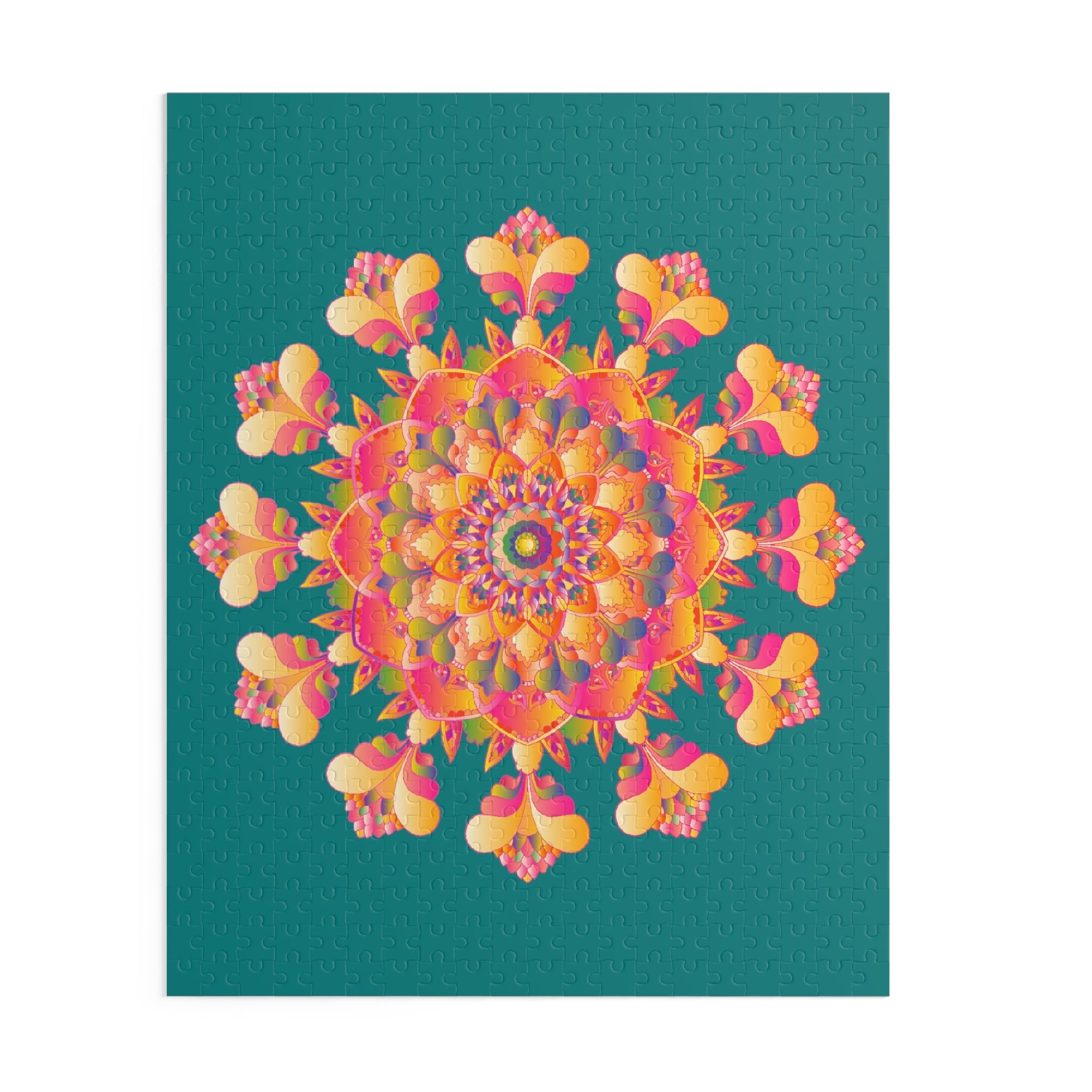 Mandala Puzzle - Colorful Art, 252 & 500 Pieces Puzzle - Blululi
