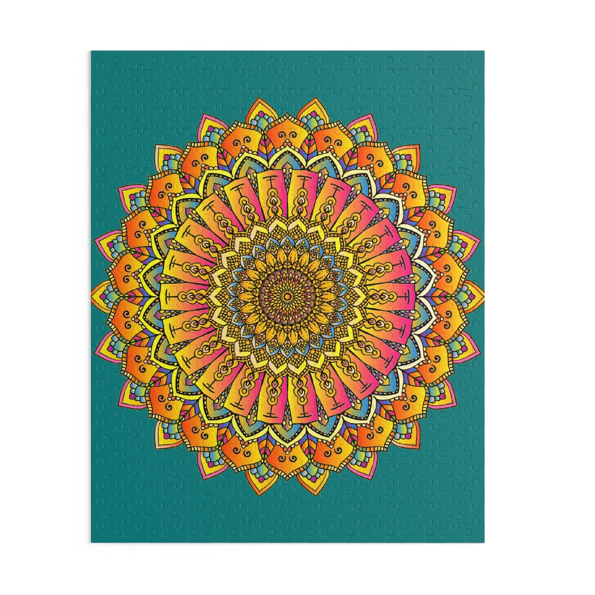 Mandala Puzzle: Vibrant Colors & Intricate Design Puzzle - Blululi