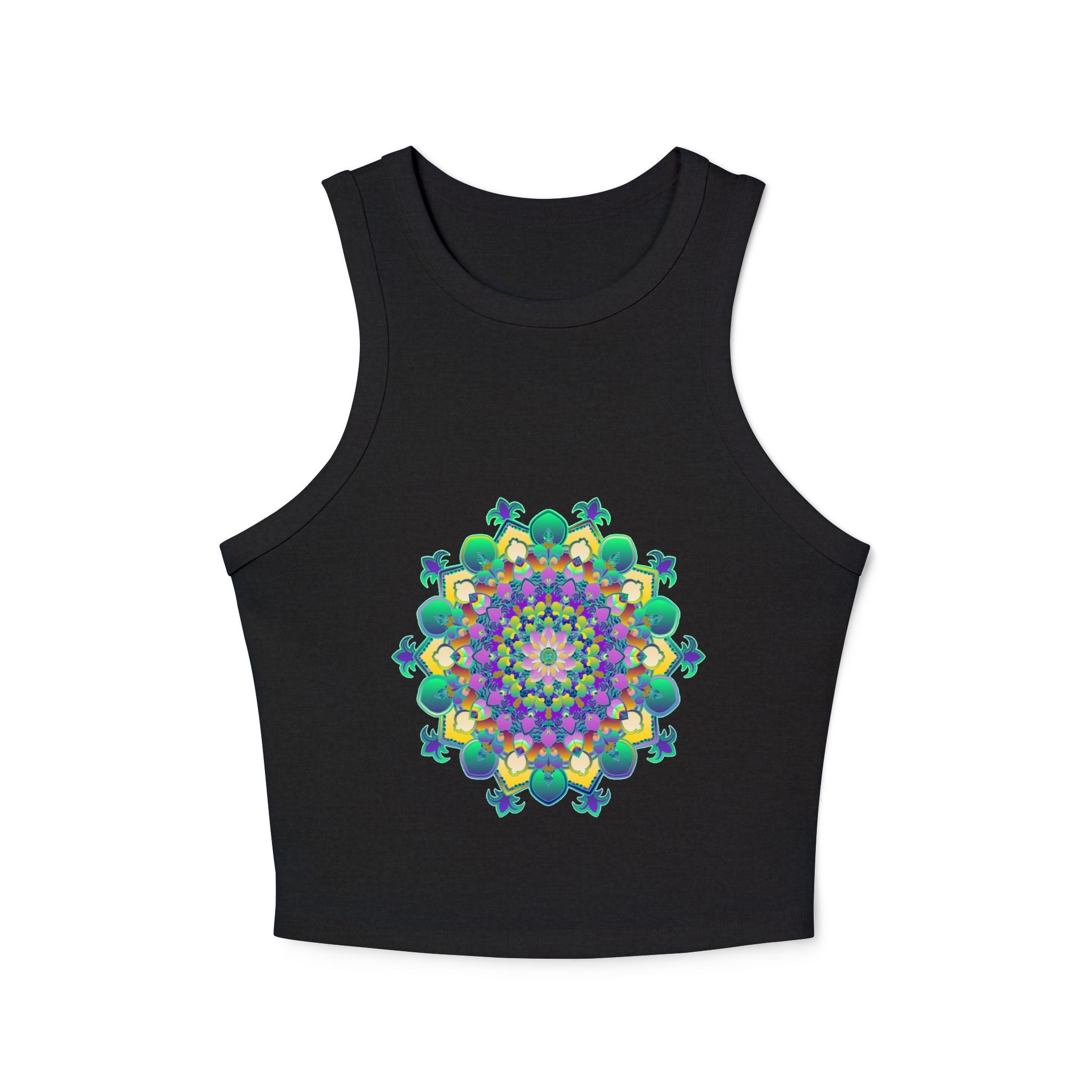 Mandala Racerback Tank Top - Colorful & Tranquil Tank Top - Blululi