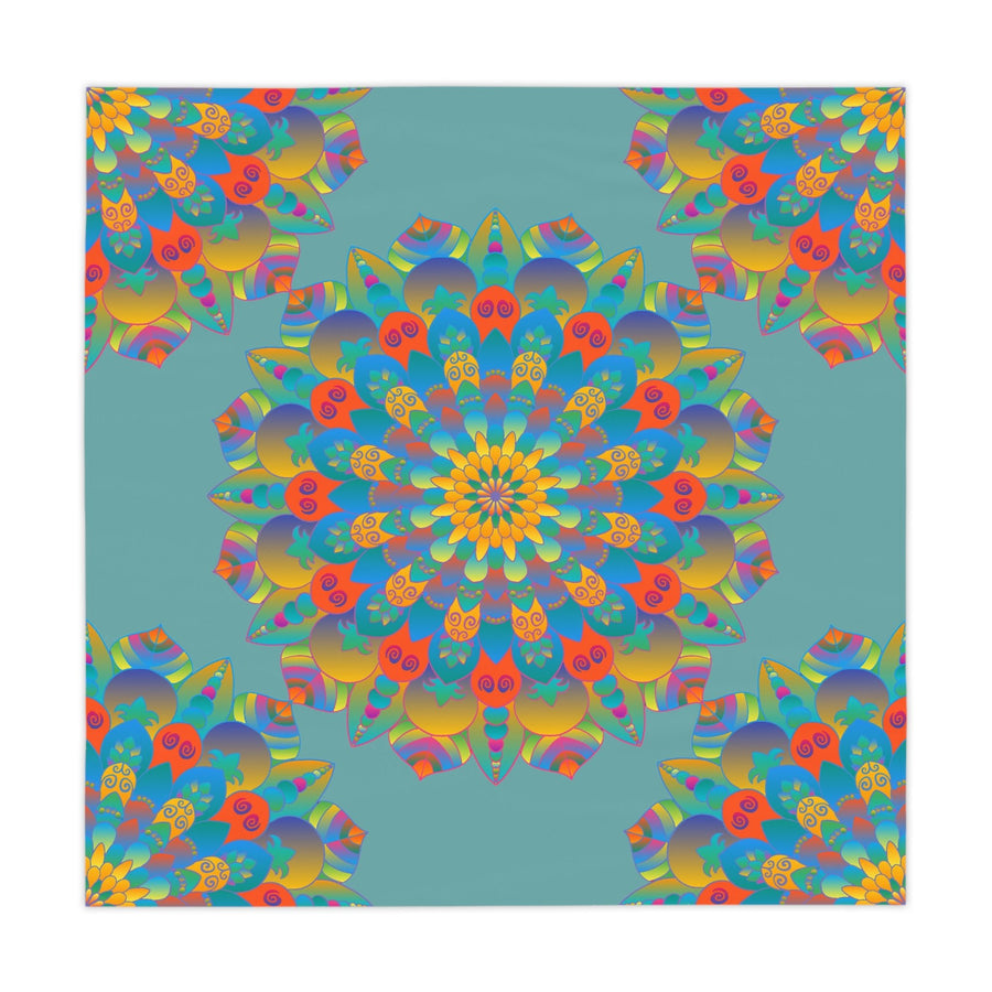 Mandala Tablecloth - Colorful Flower Design Home Decor - Blululi