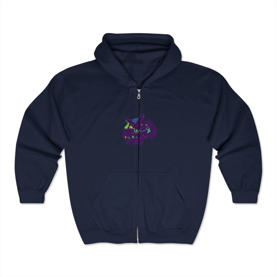 Mystical Black Cat Watercolor Hoodie Hoodie - Blululi