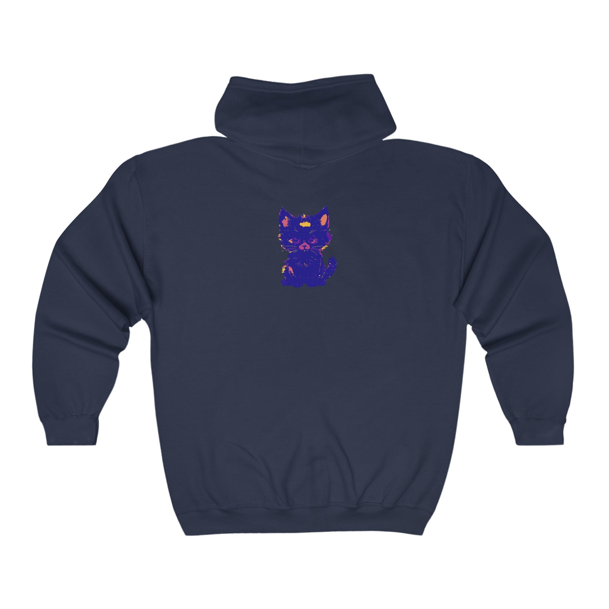 Mystical Blue Cat Watercolor Hoodie - Pet Lover Gift Hoodie - Blululi