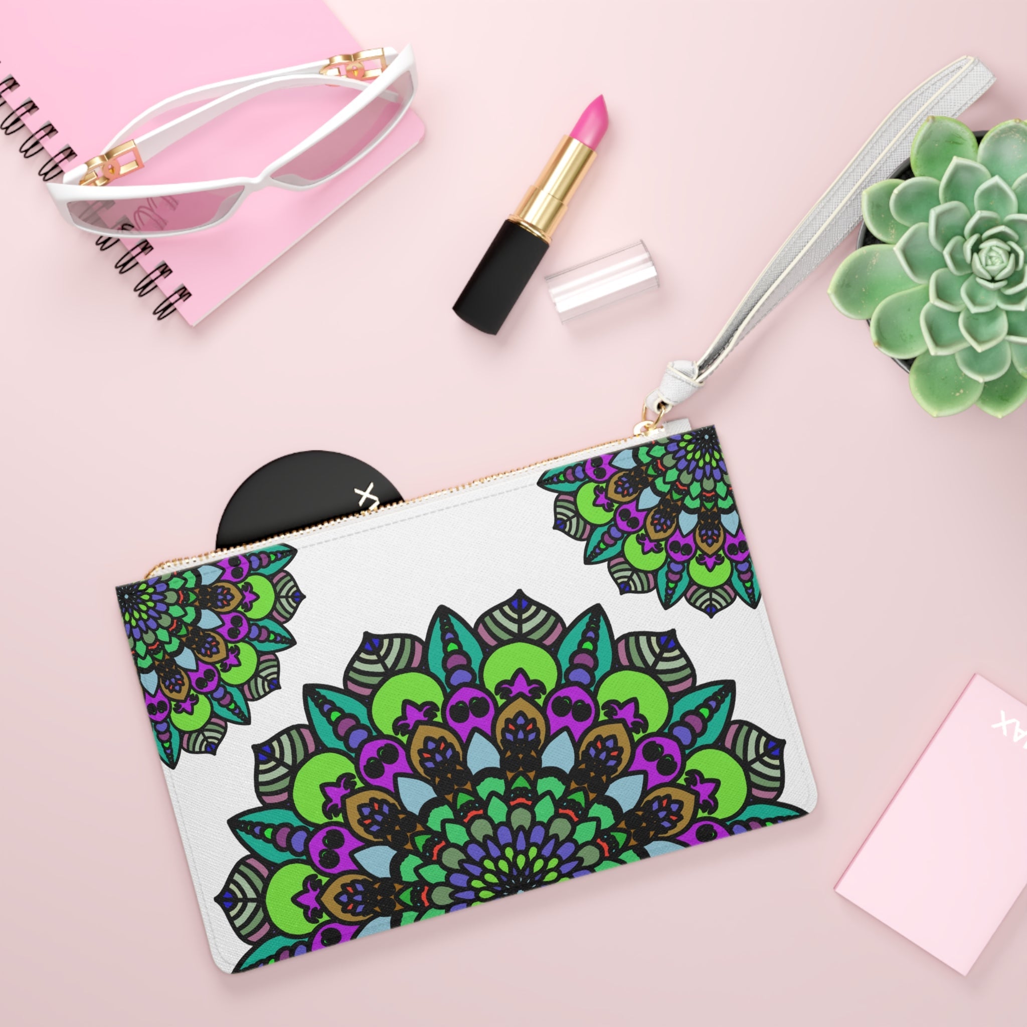 Psychedelic Mandala Clutch Bag Bags - Blululi