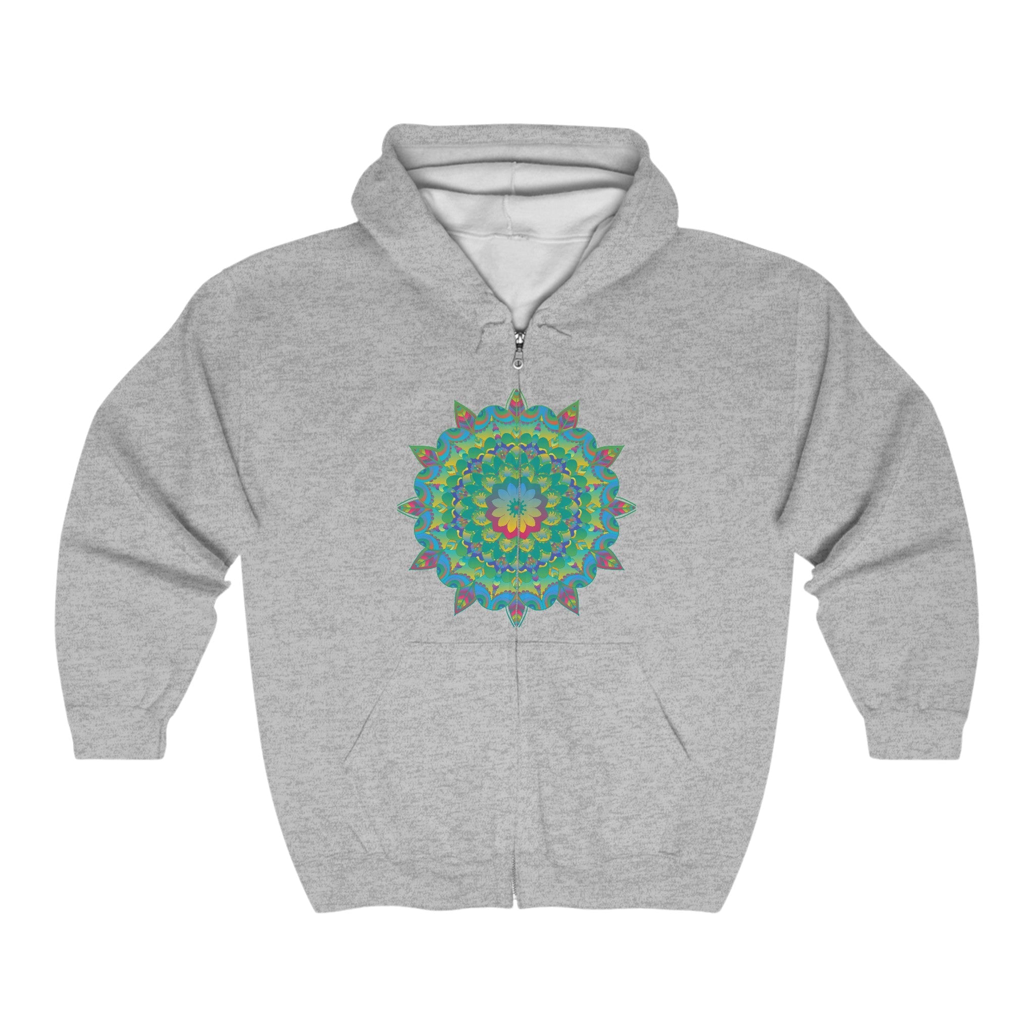 Psychedelic Mandala Hoodie - Vibrant Art Hoodie - Blululi