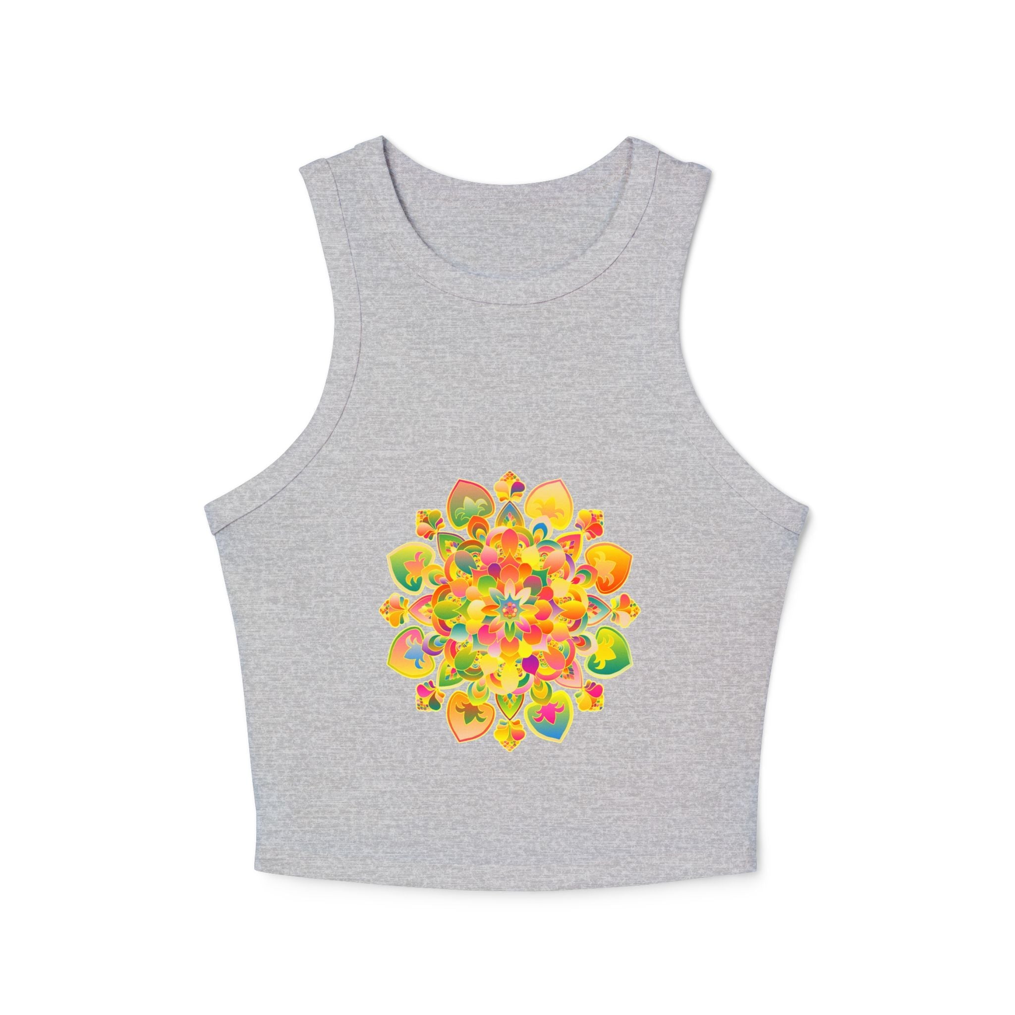Psychedelic Mandala Racerback Tank Top Tank Top - Blululi