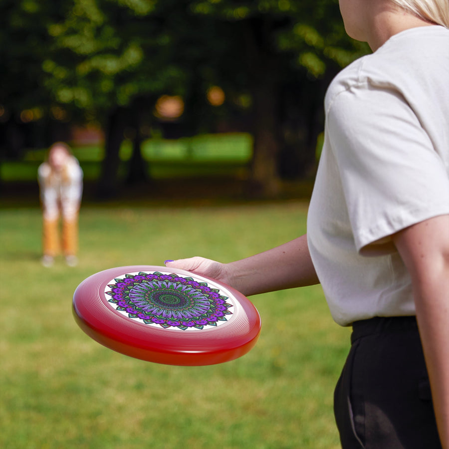 Purple Mandala Frisbee: Unique Disc Art Accessories - Blululi