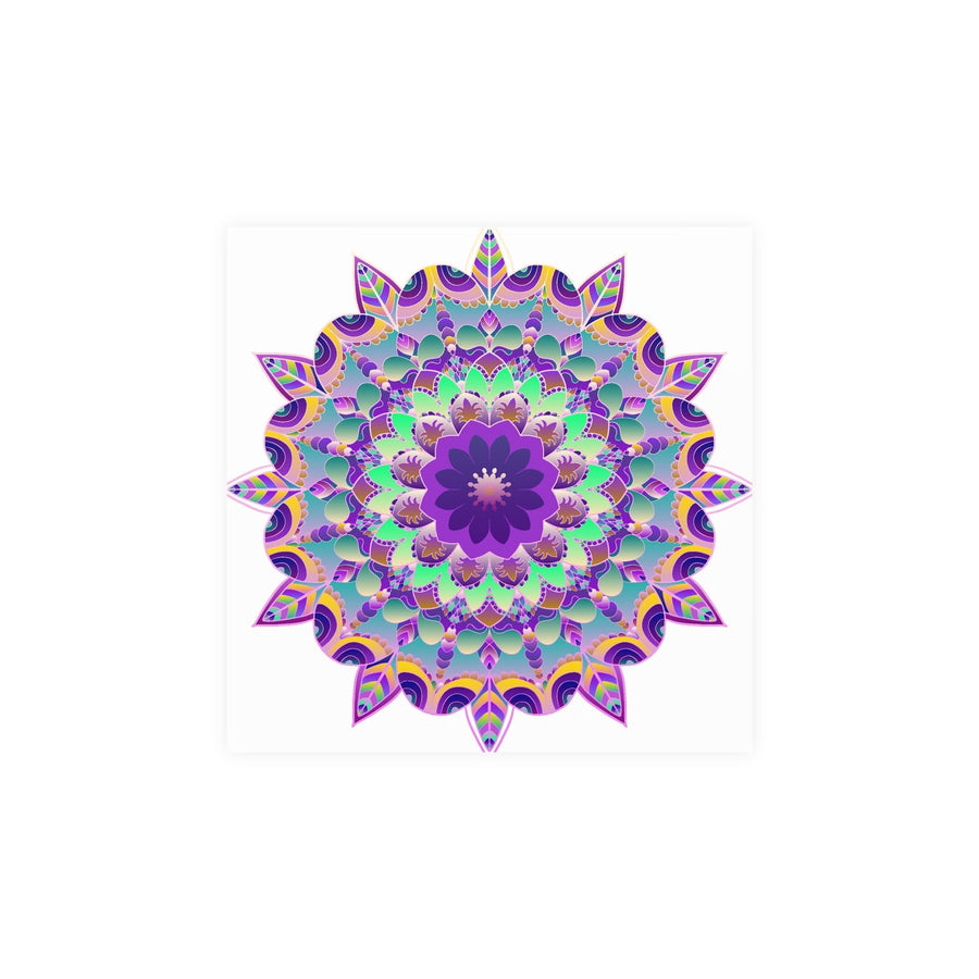 Purple Mandala Poster - Intricate Art Print Poster - Blululi