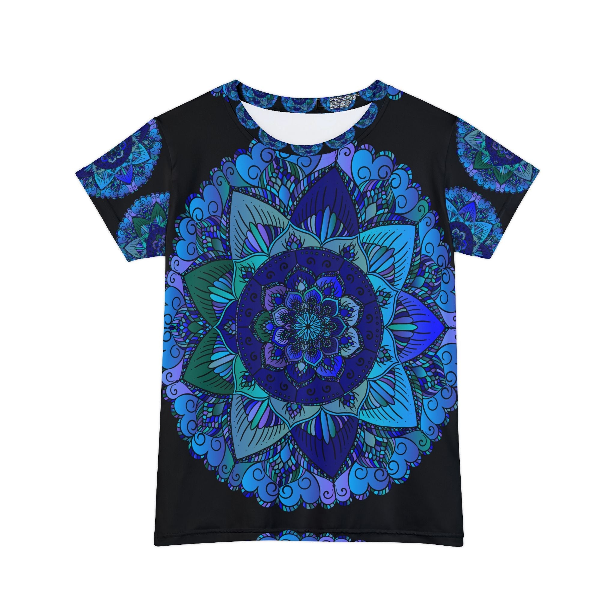 Rainbow Mandala Women's Short Sleeve T-Shirt All Over Prints - Blululi