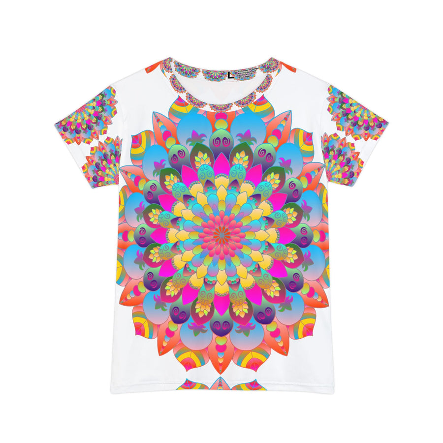 Rainbow Mandala Women's T-Shirt - Peace & Harmony All Over Prints - Blululi