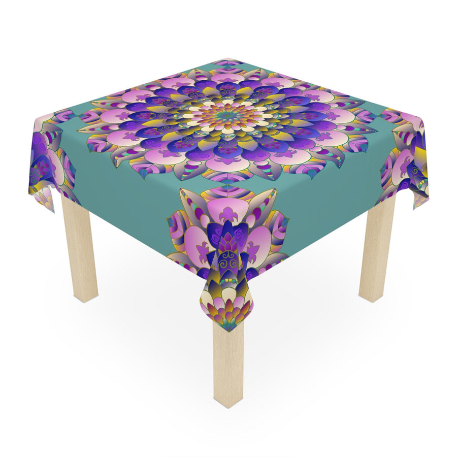 Sage Green Mandala Tablecloth - Boho Chic Decor Home Decor - Blululi