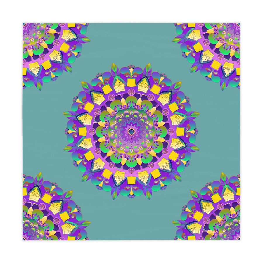 Sage Green Mandala Tablecloth - Boho Decor Home Decor - Blululi