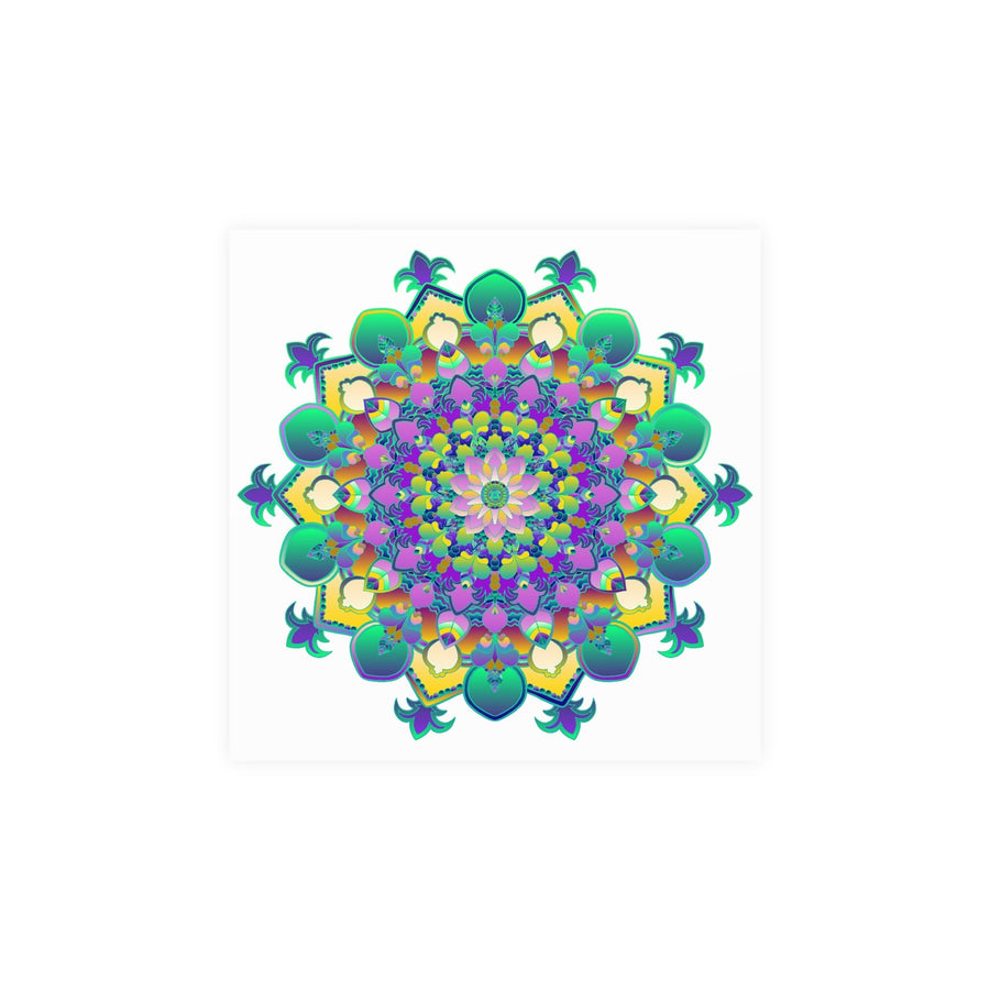 Vibrant Mandala Art Poster - Intricate & Colorful Poster - Blululi