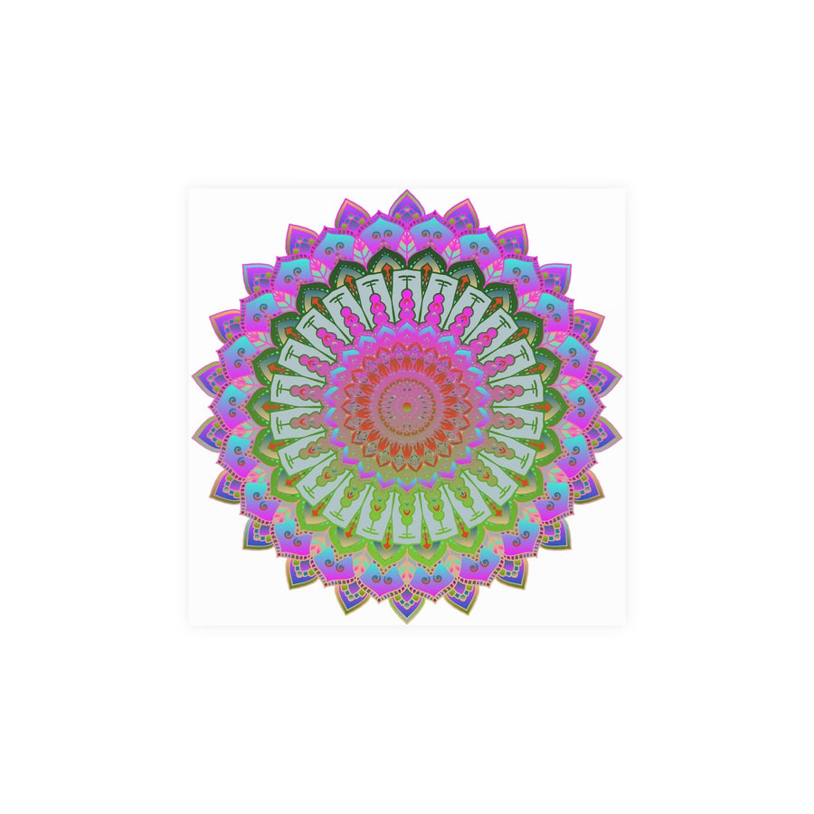Vibrant Mandala Art Print - Intricate Design Poster - Blululi