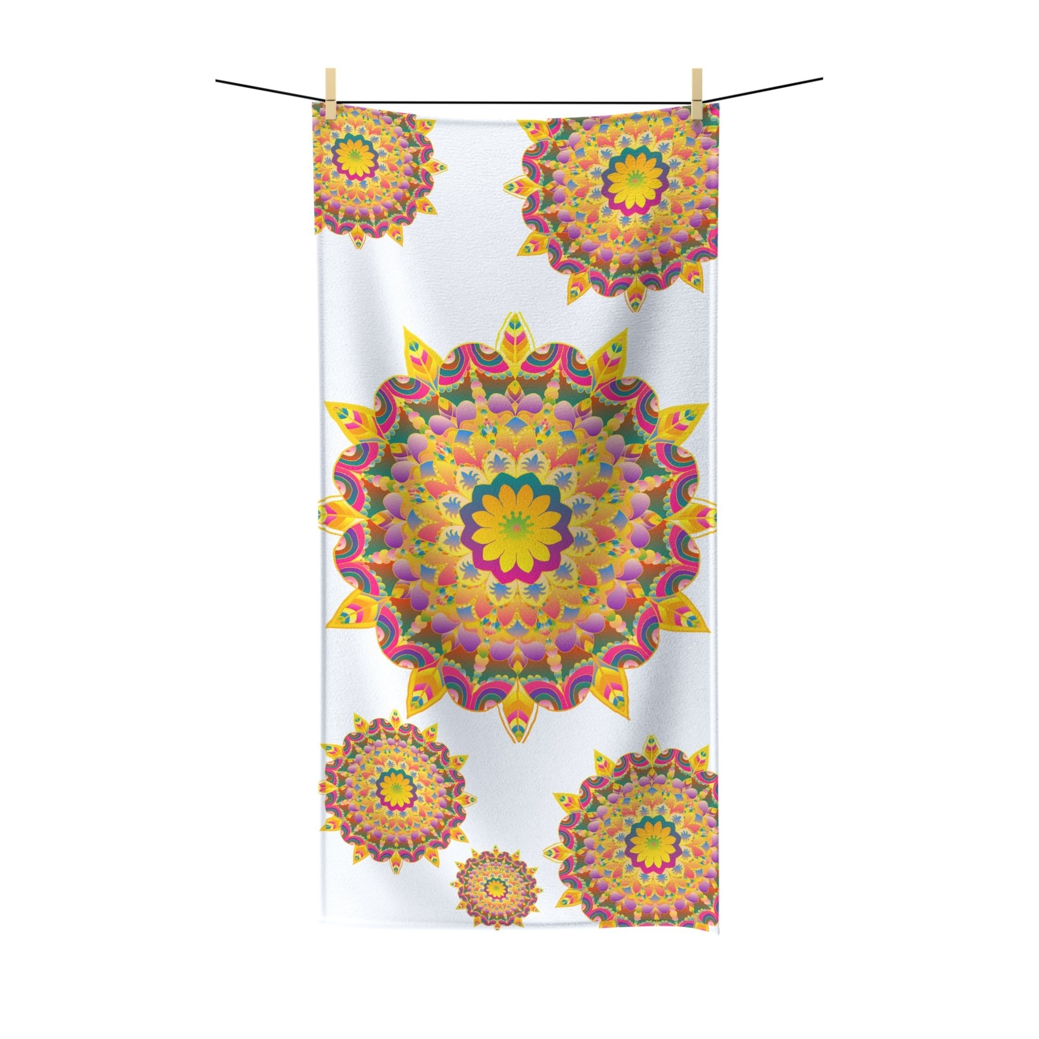 Vibrant Mandala Beach Towel - Colorful & Intricate Home Decor - Blululi