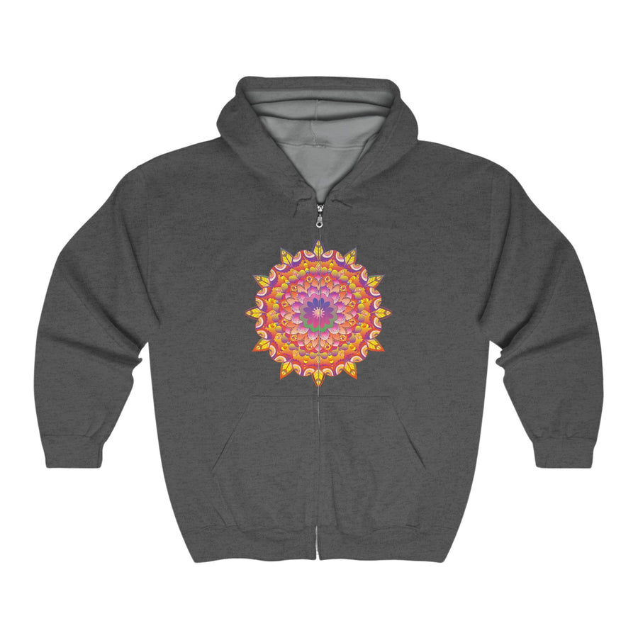 Vibrant Mandala Hoodie - Colorful & Intricate Design Hoodie - Blululi