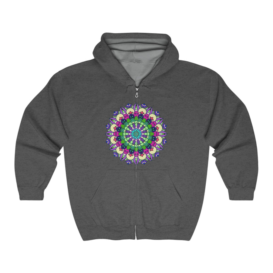 Vibrant Mandala Hoodie - Colorful & Intricate Hoodie - Blululi