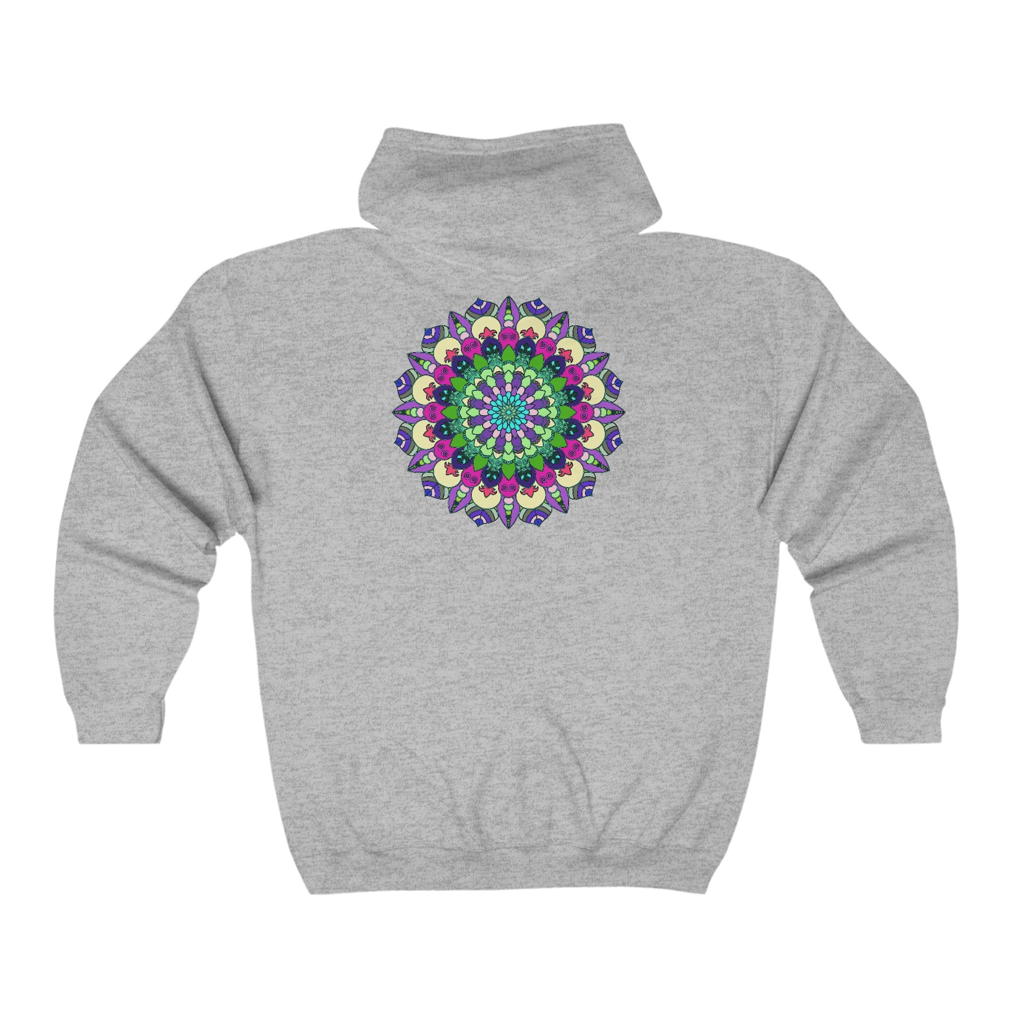 Vibrant Mandala Hoodie - Colorful & Intricate Hoodie - Blululi