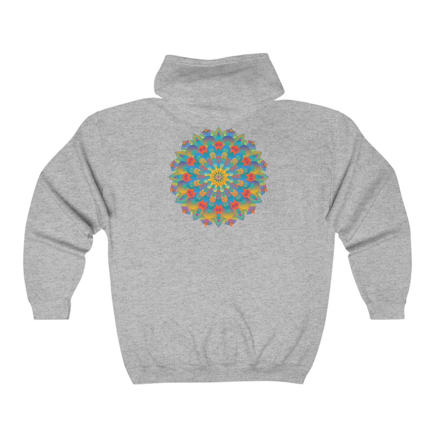 Vibrant Mandala Hoodie - Intricate Design Hoodie - Blululi