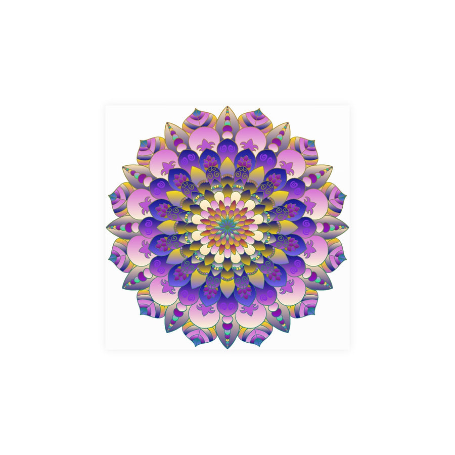 Vibrant Mandala Poster - Intricate Design Poster - Blululi