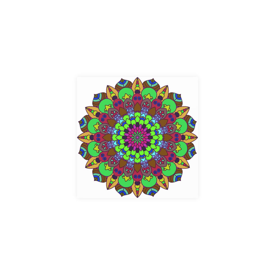 Vibrant Mandala Poster - Peace & Harmony Art Poster - Blululi
