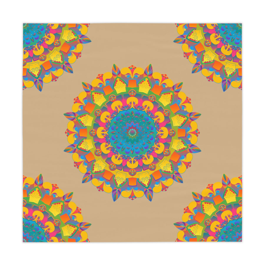 Vibrant Mandala Tablecloth - Sand Art Decor Home Decor - Blululi