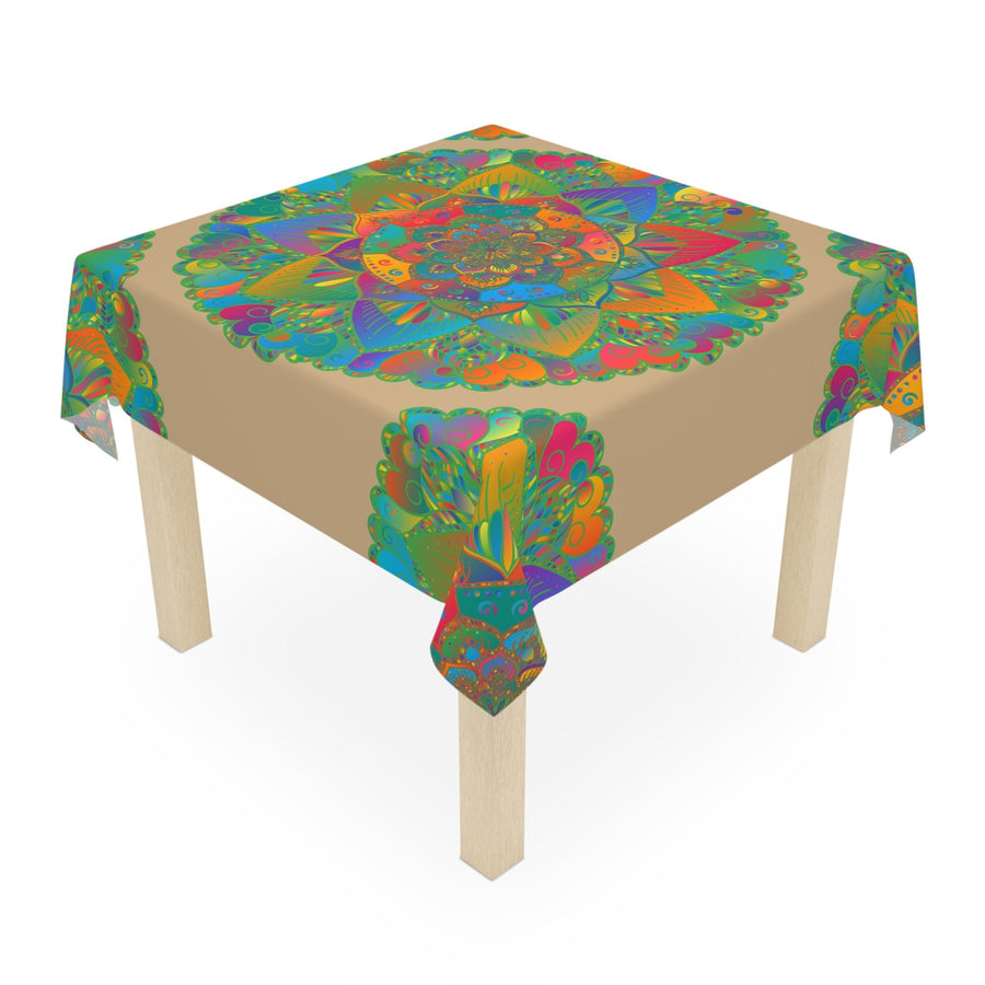 Vibrant Mandala Tablecloth - Sand Art Decor Home Decor - Blululi