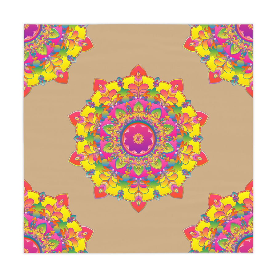Vibrant Mandala Tablecloth - Sand & Color Home Decor - Blululi