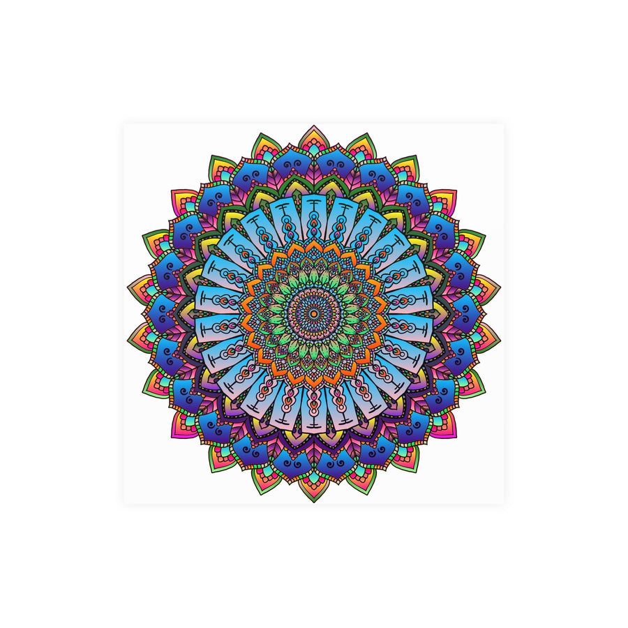 Vibrant Mandala Wall Art - Colorful & Intricate Design Poster - Blululi