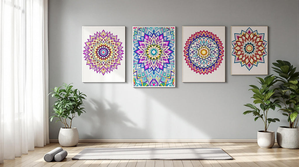 I 5 migliori design di mandala per l'arredamento della sala yoga