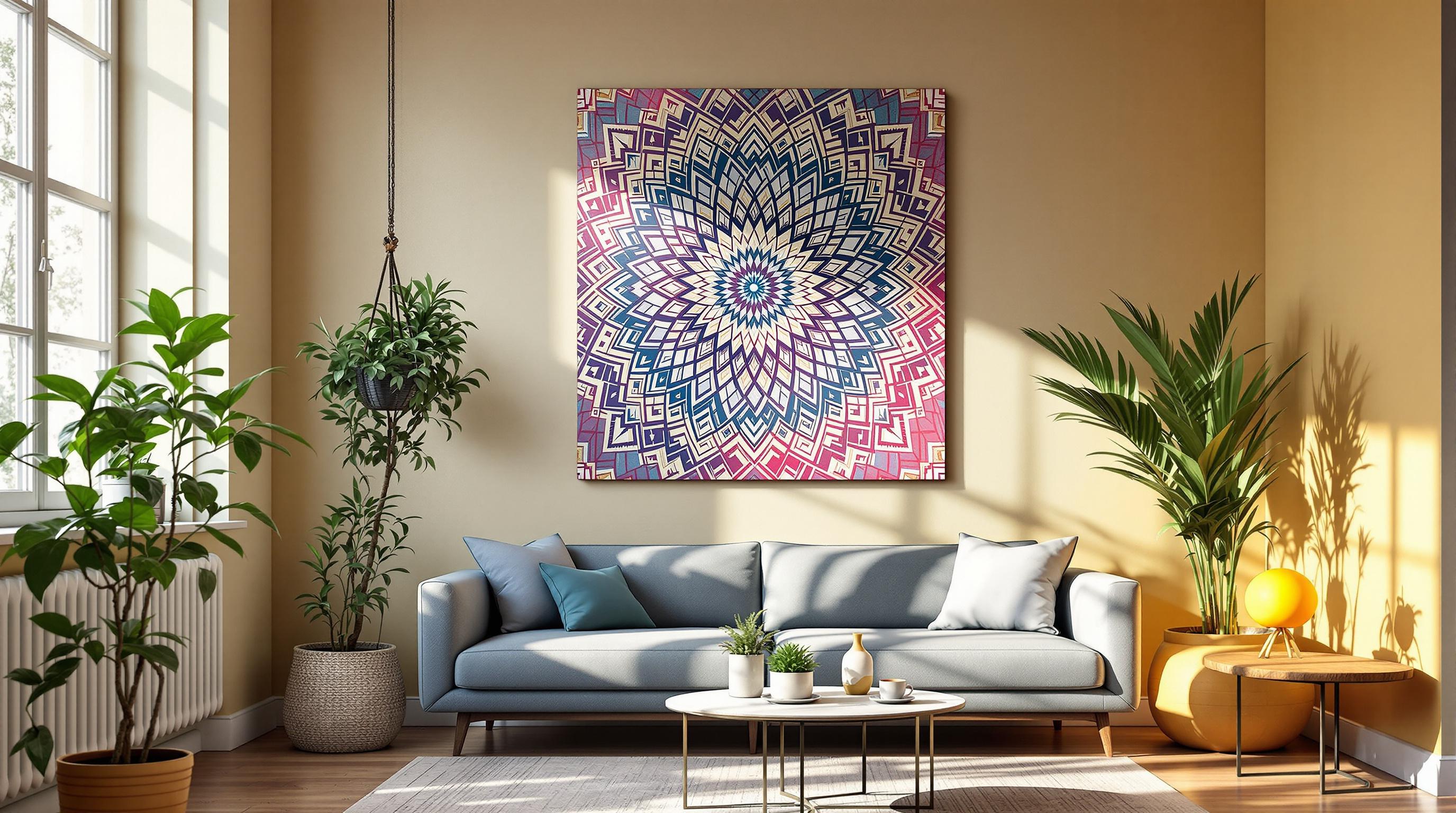 Solving Small Space Decor with Mandala Art