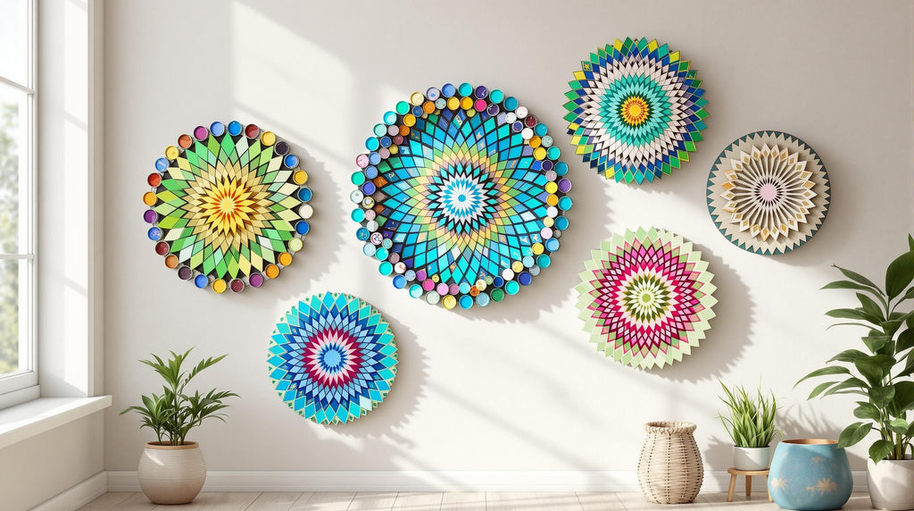 7 Upcycling-Ideen für Mandala-Wanddekorationen