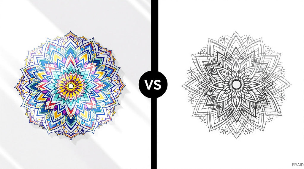 Kostenlose vs. kostenpflichtige Mandala-Vorlagen: Wichtige Unterschiede