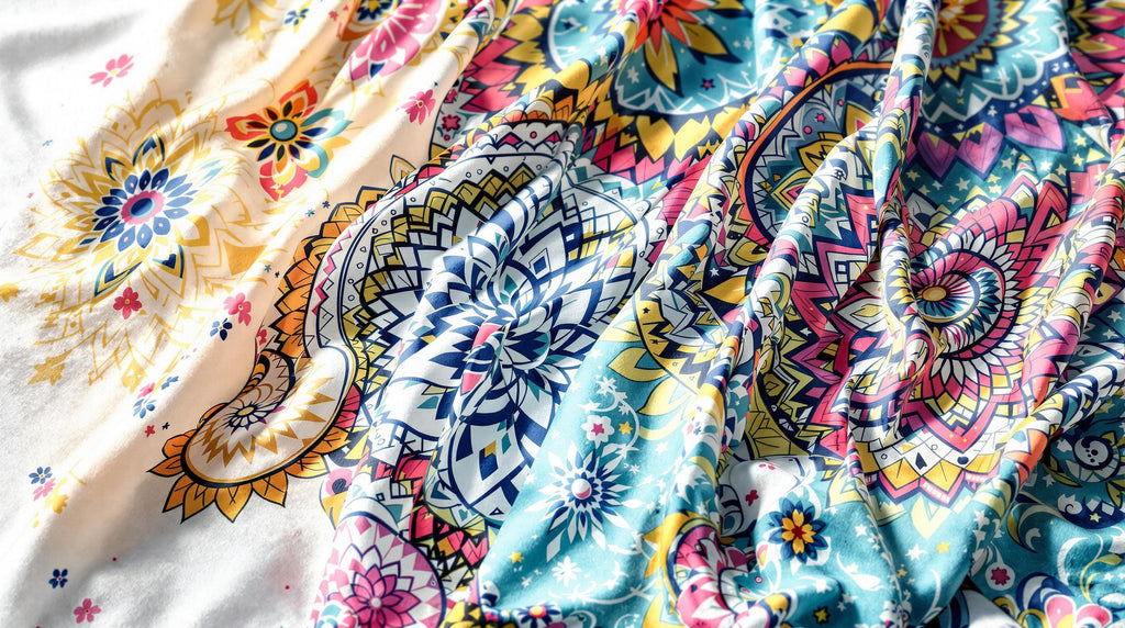 Sublimationsdruck für Mandala-Bekleidung
