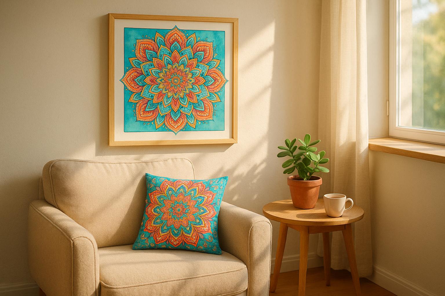 How To Decorate Small Spaces With Mandala Art how-to-decorate-small-spaces-with-mandala-art