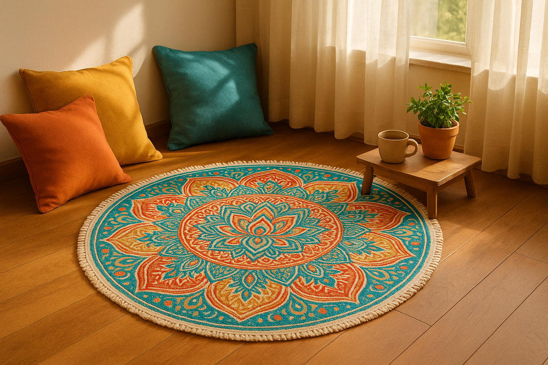 Mandala Rugs for Calming Corners