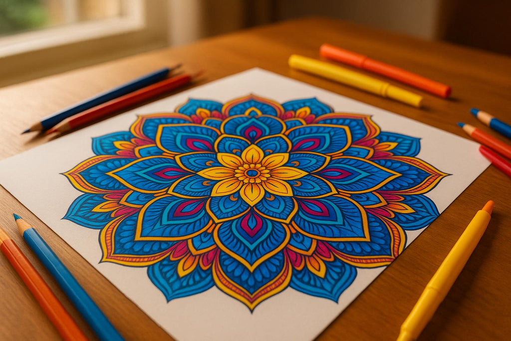 Mandala-Kunst zur Meditation: Leitfaden zur Farbpsychologie