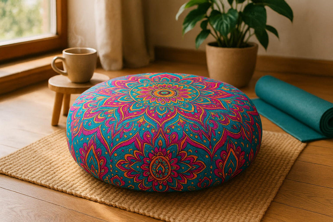 Bohemian Floor Cushions for Yoga and Wellness
