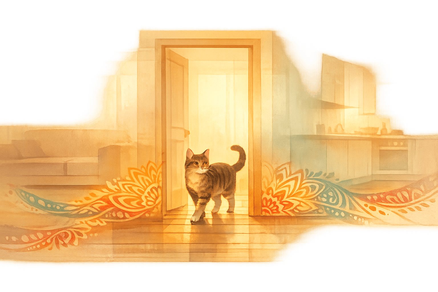 A Cat Moves Freely Where We Feel Divided