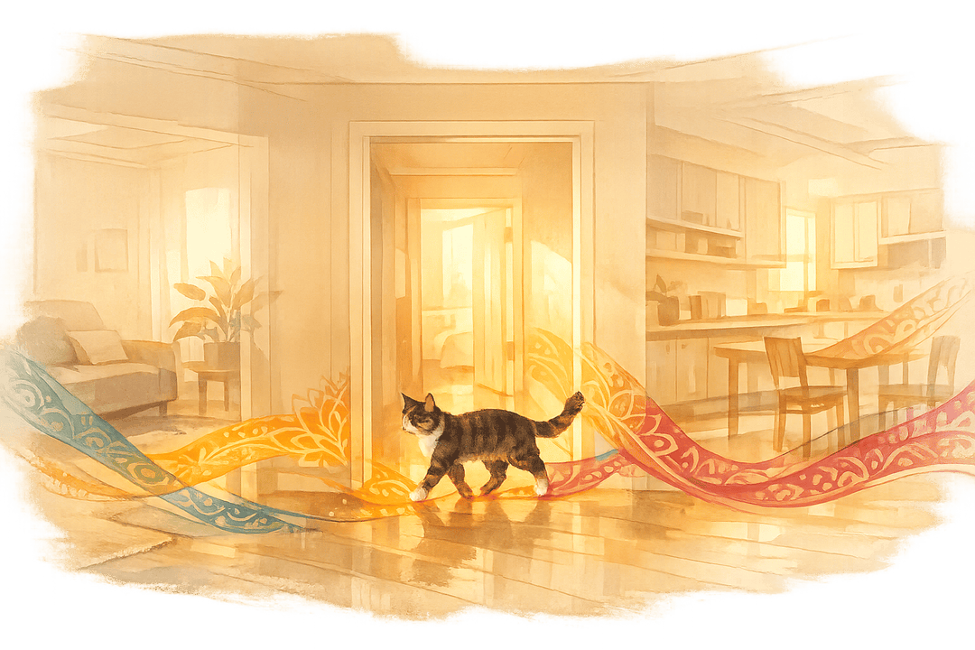 Every Room Feels Separate - Until a Cat Walks Through