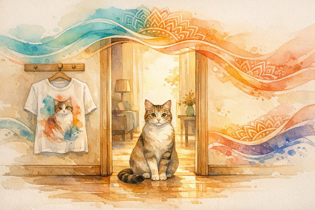 Watercolor Cat Tees: The Art Print Trend Every Cat Parent Needs in Their Wardrobe
