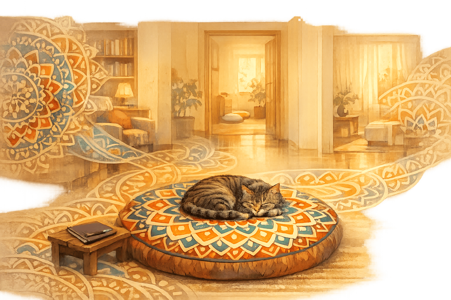 Floor Cushions as Statement Pieces: Mandala Art to Relax and Unwind