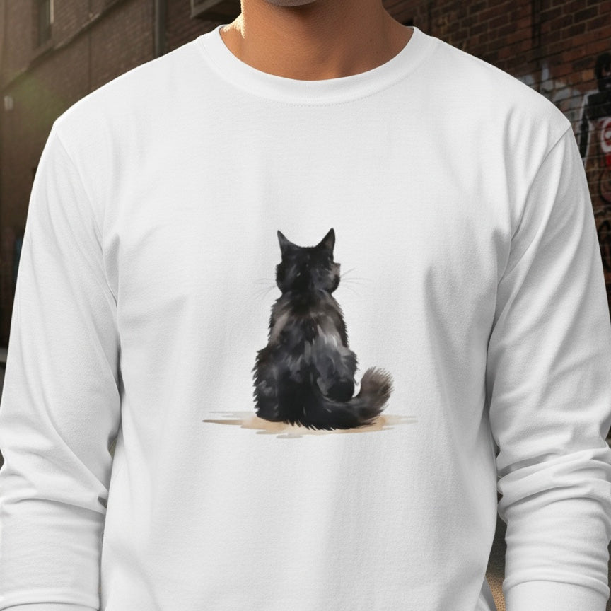Cat Design Long Sleeve Tees