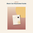 Black Cat at Your Door illustrated printable guide included in the kit