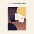 Twelve-card printable cat color deck included in the kit