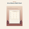 Printable cat color wall chart in US Letter and A4 included in the kit