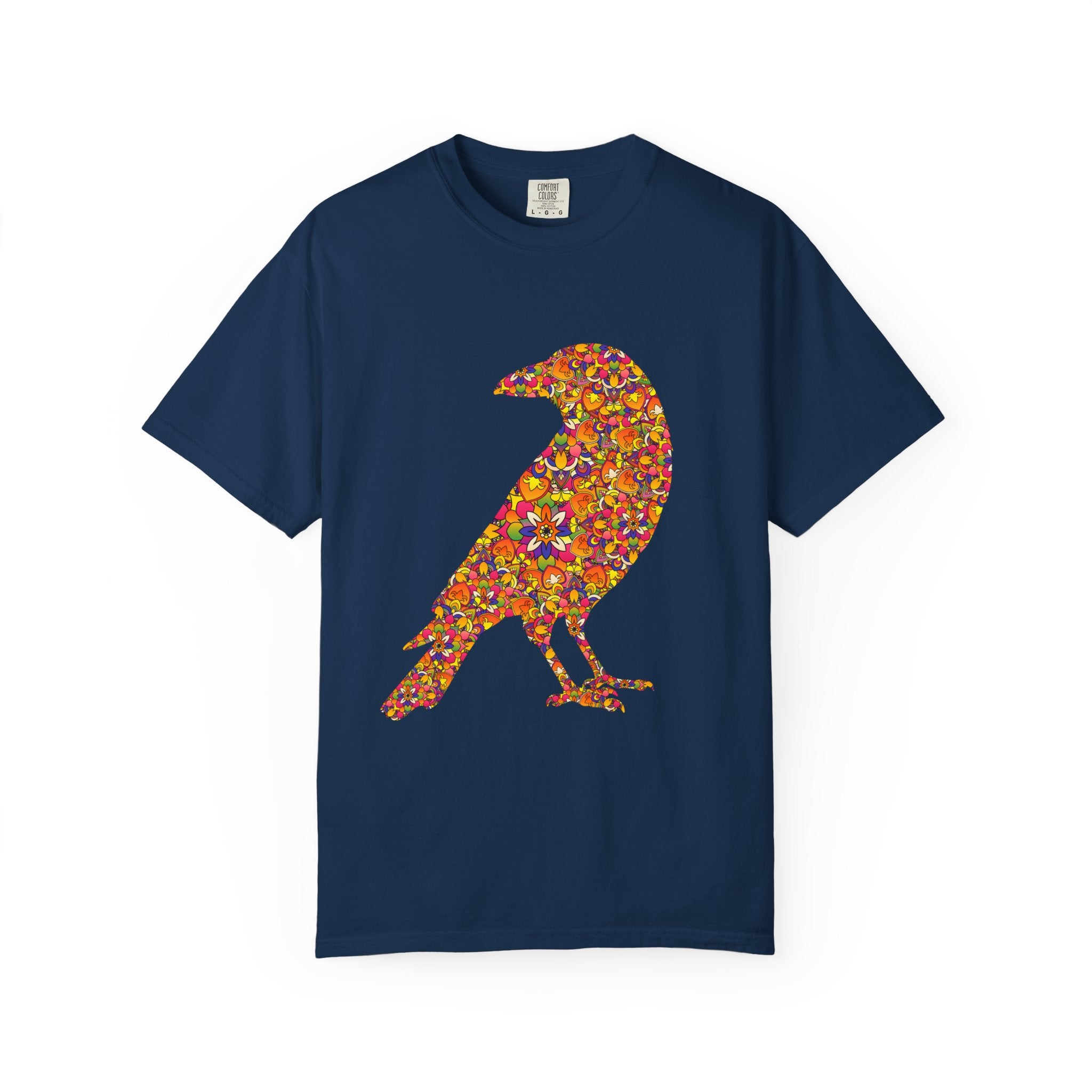 Crow Within ~ Floral Mandala Radiant Raven T-Shirt