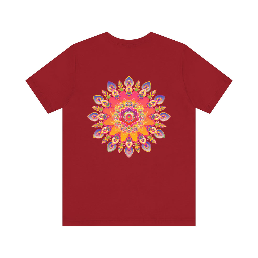 Vibrant Mandala Tee depicting intricate design of spiritual peace and harmony