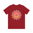 Vibrant Mandala Tee depicting intricate design of spiritual peace and harmony