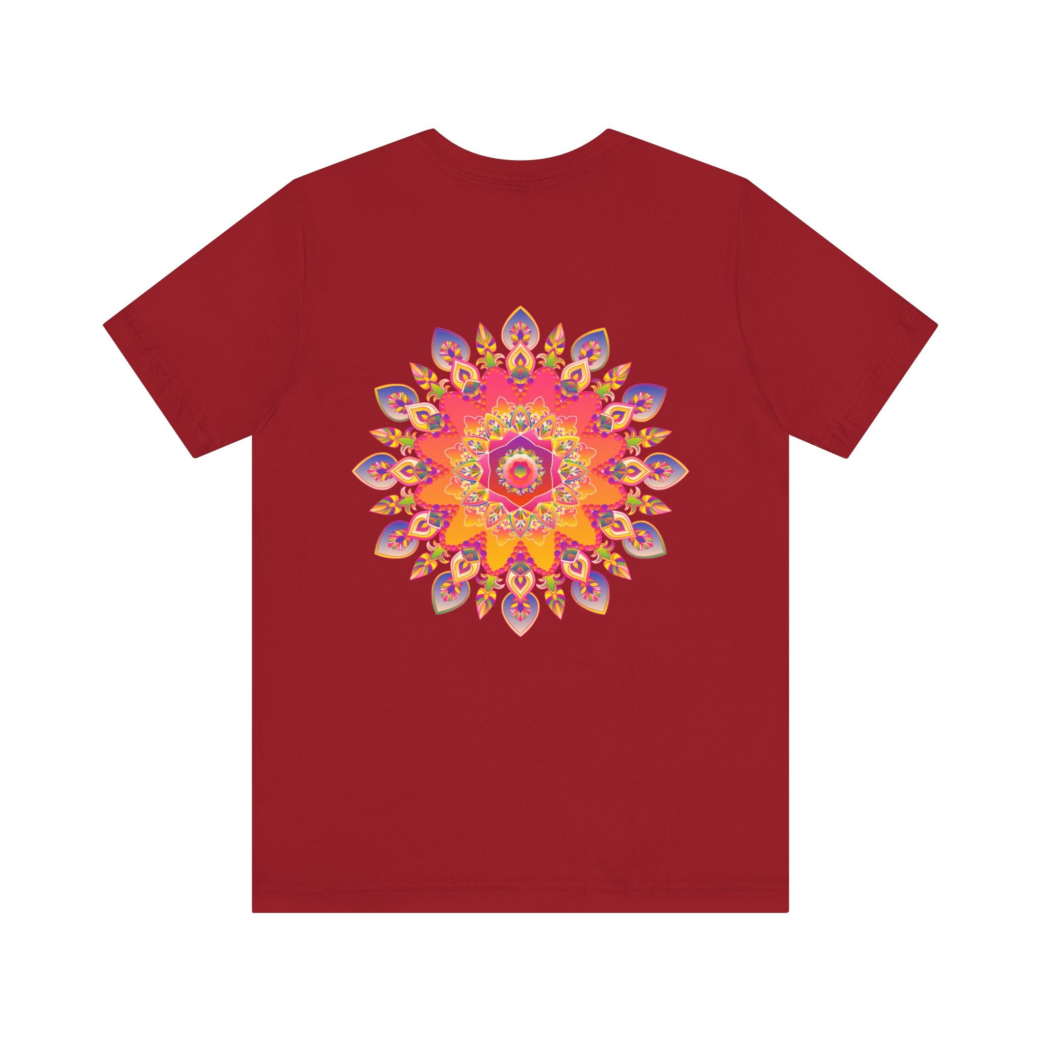 Vibrant Mandala Tee depicting intricate design of spiritual peace and harmony