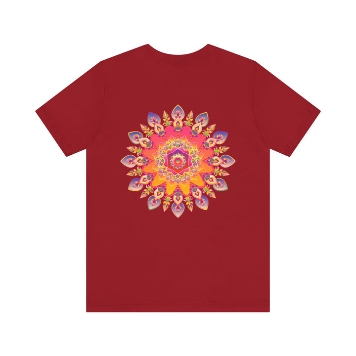 Vibrant Mandala Tee depicting intricate design of spiritual peace and harmony